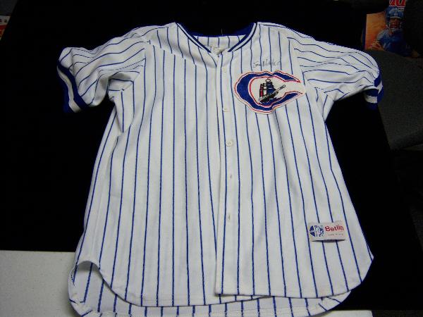 1992 Columbus Clippers Bsbl. Game Used Jersey- #29 Sam Militello- Autographed by Militello