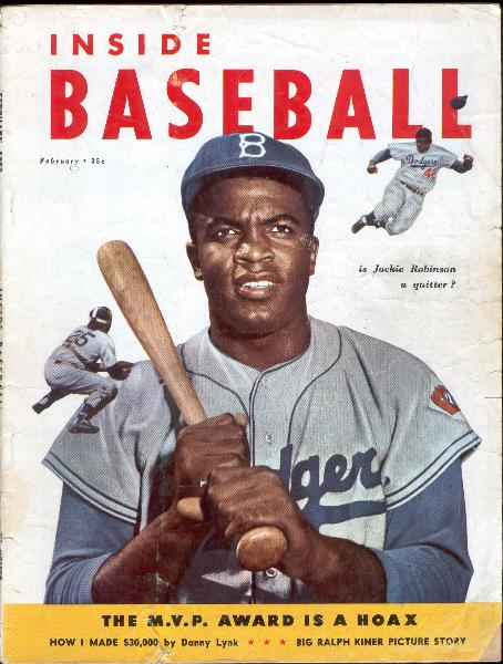 February 1953 “Inside Baseball” Magazine- Jackie Robinson cover. 