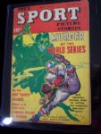 Nov/Dec 1946 Vol. 3 No. 10- True Sport Picture Stories Comic- “Murder at the World Series” Cover!- By Street and Smith