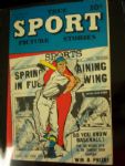 May/June 1947 Vol. 4 No. 1  - True Sport Picture Stories Comic- Baseball Cover! – by Street and Smith
