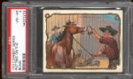 1909 T53 Hassan Cowboy Series- “Putting on the Blind”- PSA Vg-Ex 4