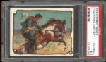 1909 T53 Hassan Cowboy Series- “Touching Leather”- PSA Vg-Ex+ 4.5 