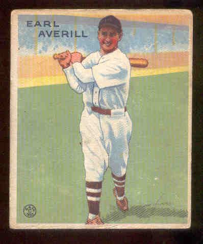 1933 Goudey Baseball- #194 Earl Averill, Indians- Hall of Famer!