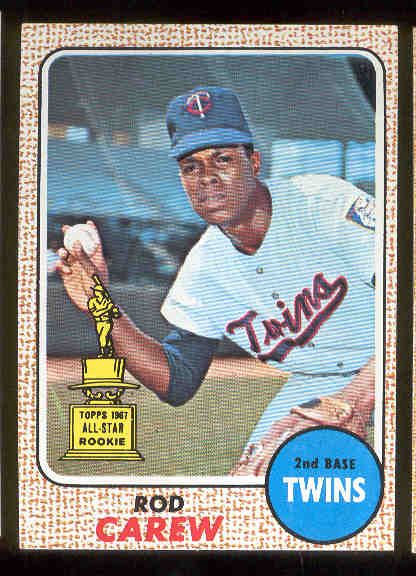 1968 Topps Baseball- #80 Rod Carew, Twins
