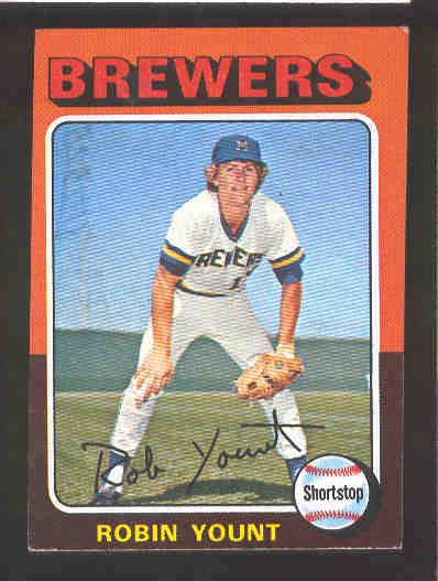 1975 Topps Baseball Mini- #223 Robin Yount, Brewers RC