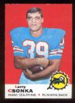 1969 Topps Fb- #120 Larry Csonka, Dolphins