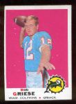 1969 Topps Fb- #161 Bob Griese, Dolphins- 5 Cards