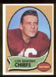 1970 T Fb- #1 Len Dawson, Chiefs- 3 Cards