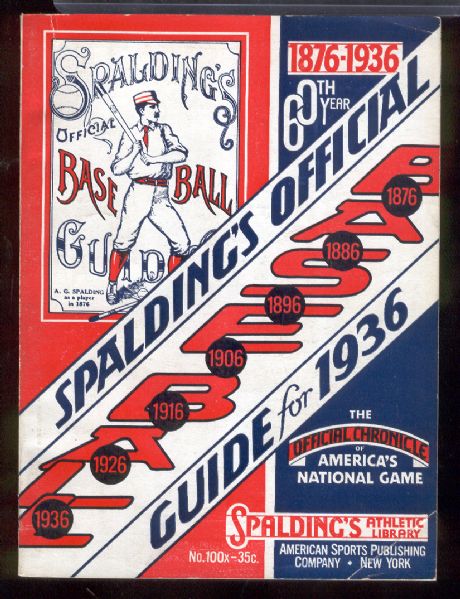 1936 Spalding’s Official Baseball Guide