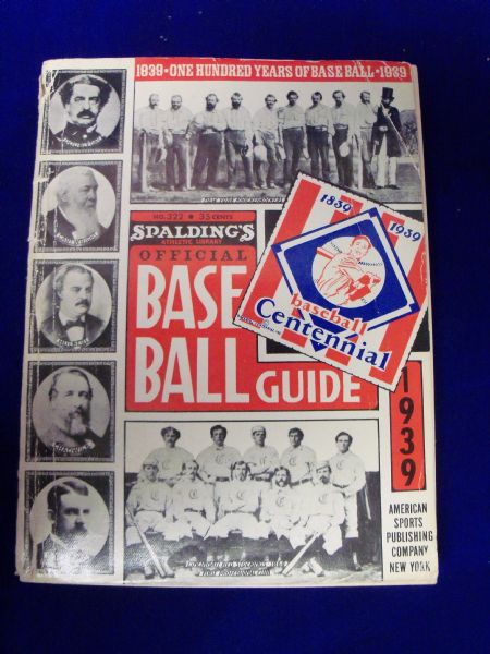1939 Spalding’s Official Baseball Guide