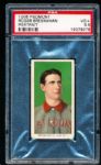 1909-11 T206 Baseball- Roger Bresnahan, St. Louis Amer- PSA Vg+ 3.5 – Portrait pose- Piedmont 150 back