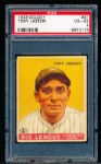 1933 Goudey Baseball- #31 Tony Lazzeri, Yankees- PSA Vg-Ex 4 