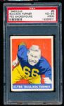 1948 Leaf Football- #3 Bulldog Turner, Chicago Bears- PSA Vg-Ex 4(MK)-Red Background