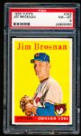 1958 Topps Baseball- #342 Jim Brosnan, Cubs- PSA NM-Mt 8 
