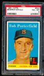 1958 Topps Baseball- # 344 Bob Porterfield, Red Sox- PSA NM-Mt 8