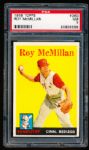 1958 Topps Baseball- #360 Roy McMillan, Reds- PSA NM 7