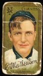 1911 T205 Baseball- Christy Matthewson, Giants- Hassan back.