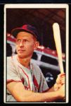 1953 Bowman Color Baseball- #101 Red Schoendienst, Cardinals