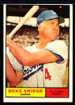 1961 Topps Bb- #443 Duke Snider, Dodgers