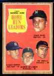 1962 Topps Bb- #53 AL Home Run Leaders
