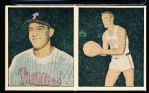1951 Berk Ross Panel- #1-10 Del Ennis (Baseball)/ #1-12 Dick Schnittker (Ohio State Basketball)