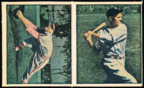 1951 Berk Ross Panel- #2-1 Stan Musial/ #2-3 Tommy Henrich (Baseball)