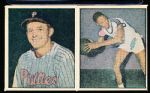 1951 Berk Ross Panel- #2-9 Stan Lopata (Baseball)/#2-11 Sherman White (Basketball)