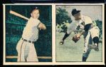 1951 Berk Ross Panel- #3-1 Ralph Kiner/ #3-3 Allie Reynold (Baseball)