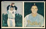 1951 Berk Ross Panel- #3-6 Lopat/ #3-8 Sisler (Baseball)