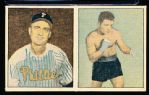 1951 Berk Ross Panel- #3-10 Ken Heintzelman (Baseball), #3-12 Jake LaMotta (Boxing)