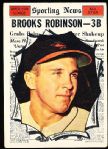 1961 Topps Baseball- #572 Brooks Robinson All Star- Hi#
