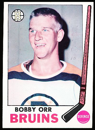1969-70 Topps Hockey- #24 Bobby Orr, Bruins