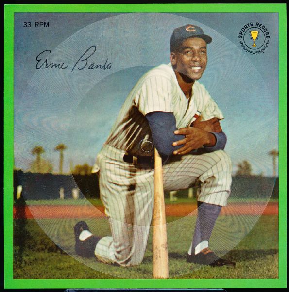 1964 Auravision Baseball Record- Ernie Banks, Cubs