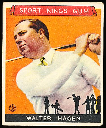 1933 Sport Kings - #8 Walter Hagen, Golf