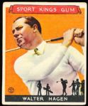 1933 Sport Kings - #8 Walter Hagen, Golf
