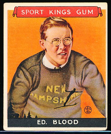 1933 Sport Kings- #9 E.J. Blood, Skiing