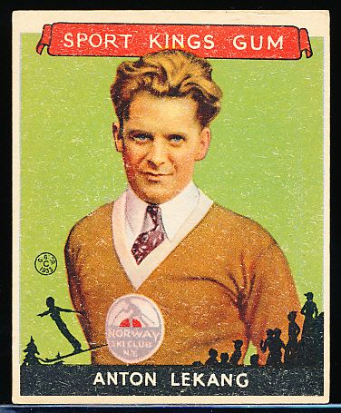 1933 Sport Kings- #10 A. Lekang, Skiing
