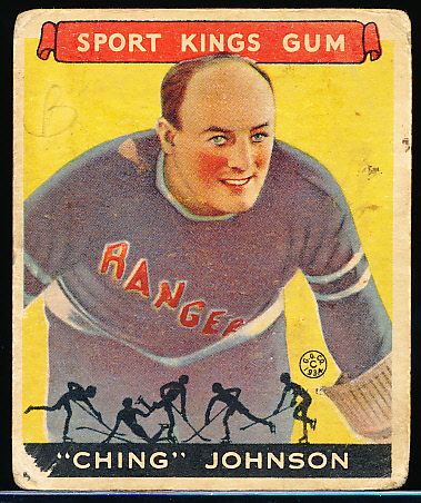 1933 Sport Kings- #30 Ching Johnson, Hockey- Hi#.