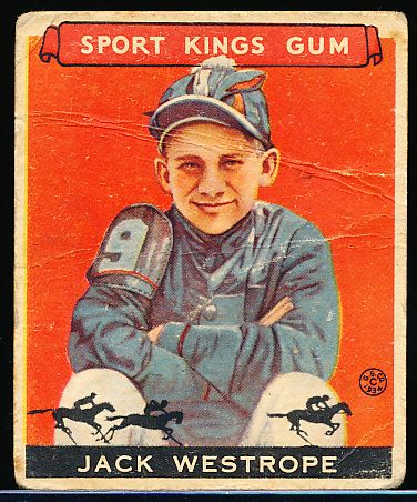 1933 Sport Kings- #39 Westrope, Jockey- Hi#