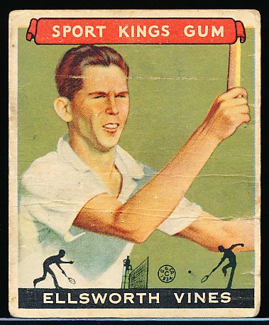 1933 Sport Kings- #46 Ellsworth Vines, Tennis- Hi#