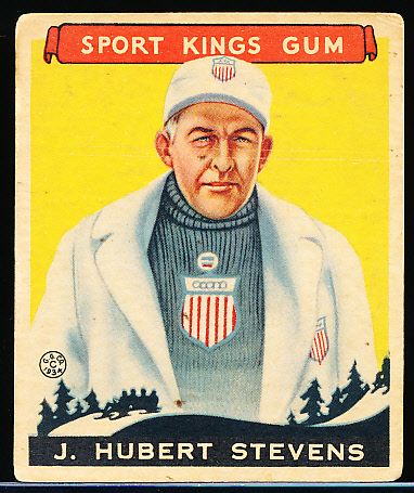 1933 Sport Kings- #47 J. Hubert Stevens, Bob Sled Racing- Hi#