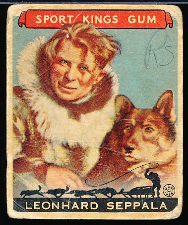 1933 Sport Kings- #48 Leonhard Seppala, Dog Sled Racing- Hi#