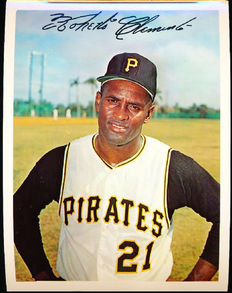 1967 Dexter Press Baseball Premiums- Roberto Clemente, Pirates- 2 Cards