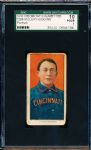1909-11 T206 Bb- Miller Huggins, Cinc- SGC 10 (Poor 1)- Portrait Pose- Hall of Famer