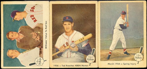 1959 Fleer Bb- Ted Williams- 5 Diff.