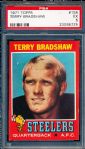 1971 Topps Fb- #156 Terry Bradshaw, Steelers- Rookie! – PSA Ex 5
