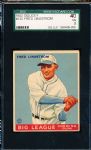 1933 Goudey Baseball- #133 Fred Lindstrom, Pirates- SGC 40 (Vg 3 )