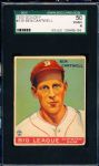 1933 Goudey Baseball- #139 Ben Cantwell, Boston Braves- SGC 50 (Vg-Ex)