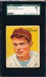 1933 Goudey Baseball- #199 Tom Bridges, Tigers- SGC 40 (Vg 3)