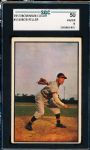 1953 Bowman Baseball Color- #114 Bob Feller- SGC 50 (Vg-Ex 4)- Hi# Series